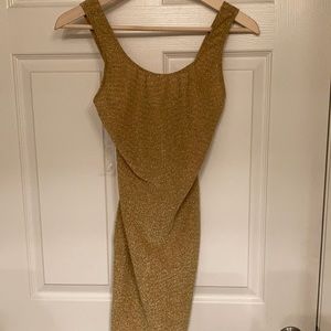Sexy gold dress